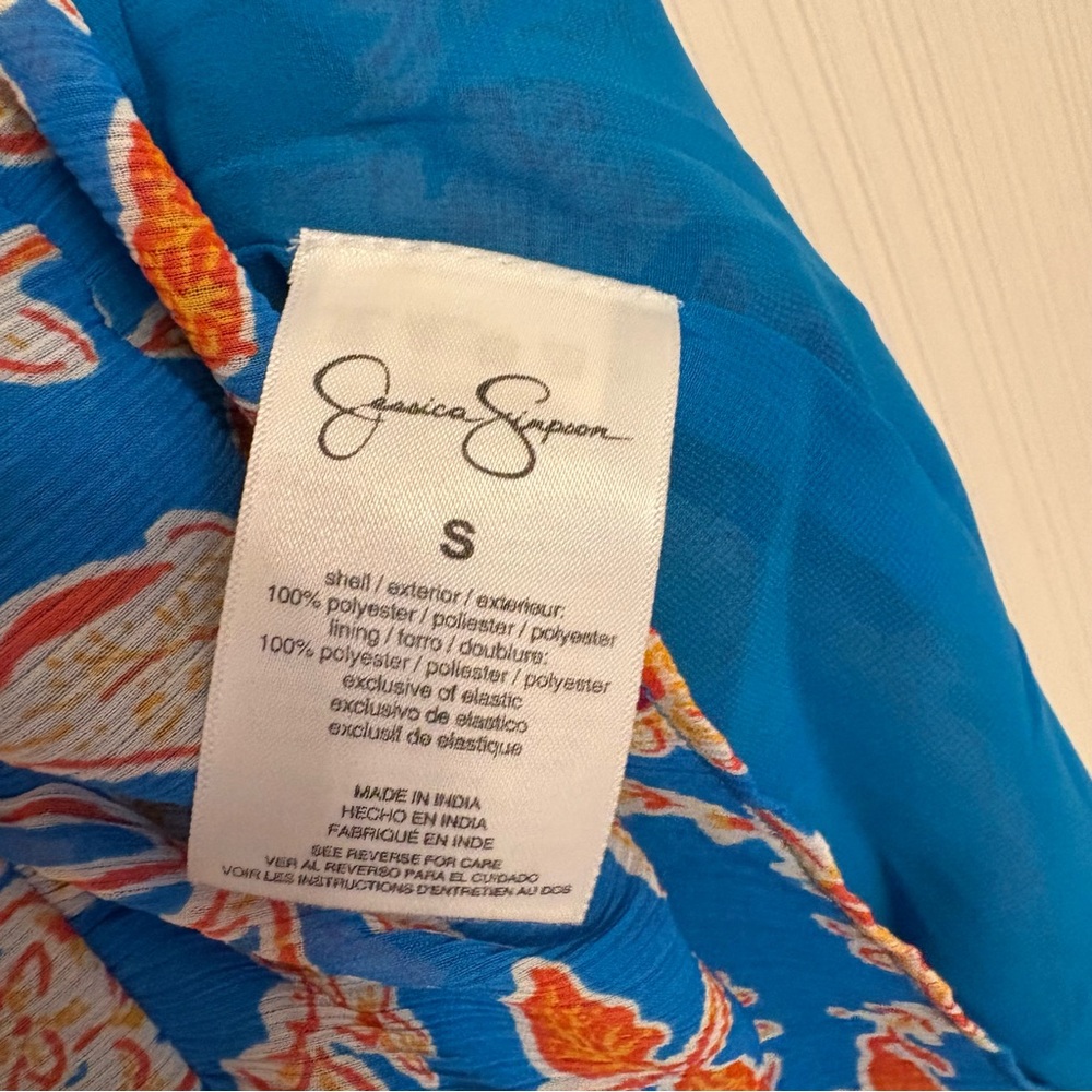 Jessica Simpson Blue Floral Mini Dress - Picture 5 of 6